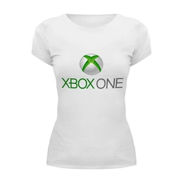 Заказать женскую футболку в Москве. Футболка базовая Xbox One от game-fan - готовые дизайны и нанесение принтов.