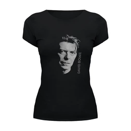 Заказать женскую футболку в Москве. Футболка базовая David Bowie от KinoArt - готовые дизайны и нанесение принтов.