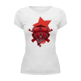 Заказать женскую футболку в Москве. Футболка базовая RedBear от balden - готовые дизайны и нанесение принтов.