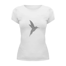 Заказать женскую футболку в Москве. Футболка базовая Vector Bird от sosushkov@gmail.com - готовые дизайны и нанесение принтов.