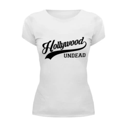 Заказать женскую футболку в Москве. Футболка базовая Hollywood Undead спорт от inPrintio - готовые дизайны и нанесение принтов.