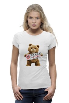 Заказать женскую футболку в Москве. Футболка базовая Ted / Третий Лишний от KinoArt - готовые дизайны и нанесение принтов.