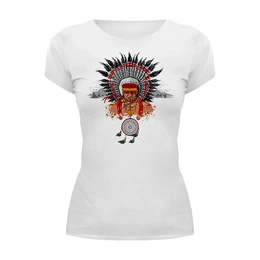 Заказать женскую футболку в Москве. Футболка базовая Indian Design от balden - готовые дизайны и нанесение принтов.