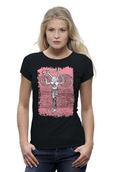 Заказать женскую футболку в Москве. Футболка базовая Bike Punk от oneredfoxstore@gmail.com - готовые дизайны и нанесение принтов.