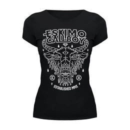 Заказать женскую футболку в Москве. Футболка базовая Eskimo Callboy от geekbox - готовые дизайны и нанесение принтов.