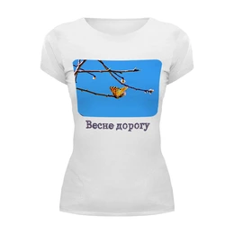Заказать женскую футболку в Москве. Футболка базовая Весна от Marat Yazov - готовые дизайны и нанесение принтов.