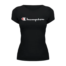 Заказать женскую футболку в Москве. Футболка базовая Champion от DESIGNER   - готовые дизайны и нанесение принтов.