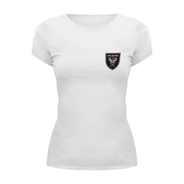 Заказать женскую футболку в Москве. Футболка базовая Miami CF от THE_NISE  - готовые дизайны и нанесение принтов.