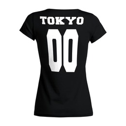 Заказать женскую футболку в Москве. Футболка базовая Tokyo 00  от nikskiru - готовые дизайны и нанесение принтов.