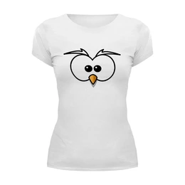 Заказать женскую футболку в Москве. Футболка базовая птица от Mari_M - готовые дизайны и нанесение принтов.