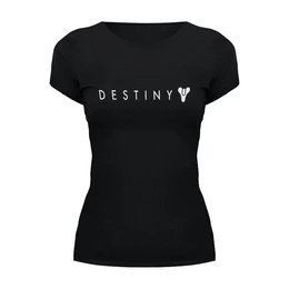 Заказать женскую футболку в Москве. Футболка базовая Destiny от THE_NISE  - готовые дизайны и нанесение принтов.