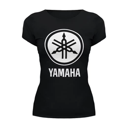 Заказать женскую футболку в Москве. Футболка базовая YAMAHA от DESIGNER   - готовые дизайны и нанесение принтов.