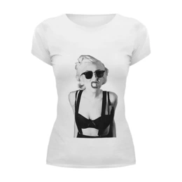 Заказать женскую футболку в Москве. Футболка базовая Lady Gaga от tatianany - готовые дизайны и нанесение принтов.