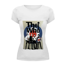 Заказать женскую футболку в Москве. Футболка базовая The Who от торгаш - готовые дизайны и нанесение принтов.