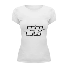 Заказать женскую футболку в Москве. Футболка базовая CS GO 2 от bd-art  - готовые дизайны и нанесение принтов.