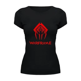 Заказать женскую футболку в Москве. Футболка базовая Warframe от THE_NISE  - готовые дизайны и нанесение принтов.