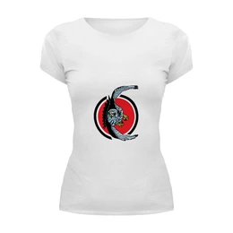 Заказать женскую футболку в Москве. Футболка базовая Eagle от YellowCloverShop - готовые дизайны и нанесение принтов.