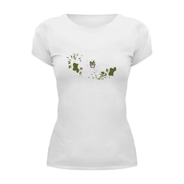 Заказать женскую футболку в Москве. Футболка базовая Растение от Daria Nikolaeva - готовые дизайны и нанесение принтов.