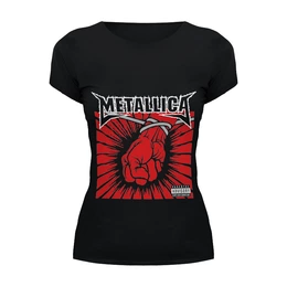 Заказать женскую футболку в Москве. Футболка базовая Metallica ‎/ St. Anger от OEX design - готовые дизайны и нанесение принтов.