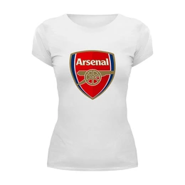 Заказать женскую футболку в Москве. Футболка базовая  Arsenal от THE_NISE  - готовые дизайны и нанесение принтов.