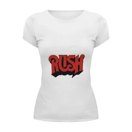 Заказать женскую футболку в Москве. Футболка базовая  группа Rush от Fedor - готовые дизайны и нанесение принтов.