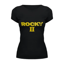 Заказать женскую футболку в Москве. Футболка базовая Rocky / Рокки от KinoArt - готовые дизайны и нанесение принтов.