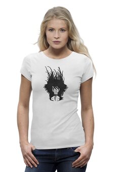 Заказать женскую футболку в Москве. Футболка базовая Forest Girl от oneredfoxstore@gmail.com - готовые дизайны и нанесение принтов.