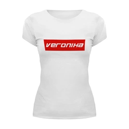 Заказать женскую футболку в Москве. Футболка базовая Veronika от THE_NISE  - готовые дизайны и нанесение принтов.