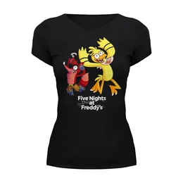 Заказать женскую футболку в Москве. Футболка базовая ✪Five Nights at Freddy's✪ от balden - готовые дизайны и нанесение принтов.