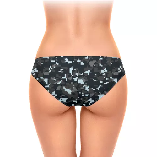 Заказать трусы в Москве. Женские трусы-слипы Камуфляж от oneredfoxstore@gmail.com - готовые дизайны и нанесение принтов.