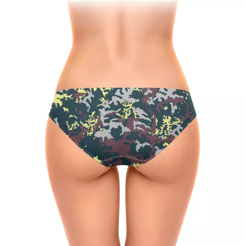 Заказать трусы в Москве. Женские трусы-слипы Камуфляж от oneredfoxstore@gmail.com - готовые дизайны и нанесение принтов.
