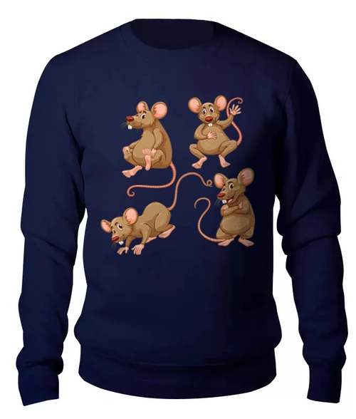 Заказать свитшот в Москве. Женский свитшот хлопковый Year of the Rat от balden - готовые дизайны и нанесение принтов.