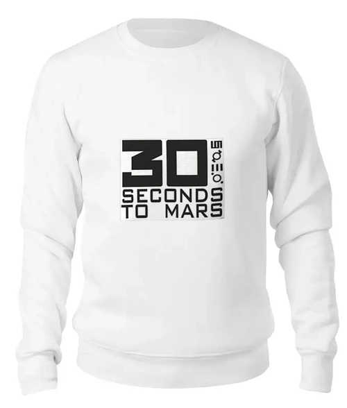 Заказать свитшот в Москве. Женский свитшот хлопковый 30 Seconds to Mars от echelon04 - готовые дизайны и нанесение принтов.
