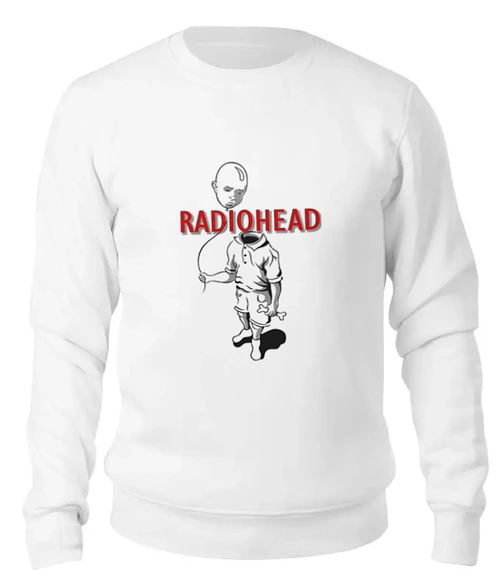 Заказать свитшот в Москве. Женский свитшот хлопковый Radiohead  от geekbox - готовые дизайны и нанесение принтов.