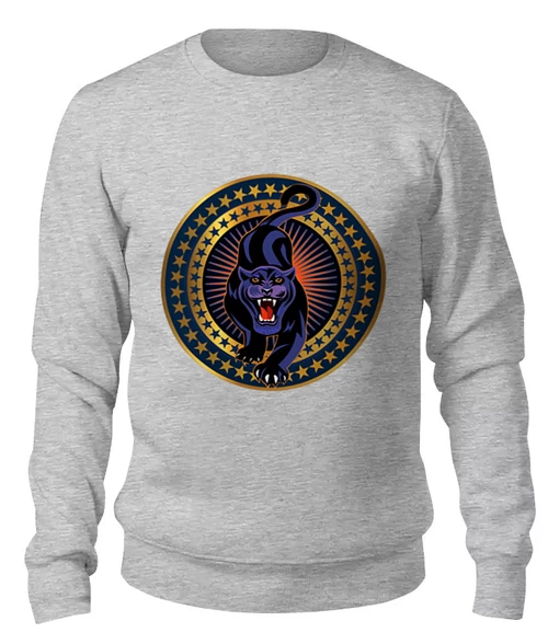 Заказать свитшот в Москве. Женский свитшот хлопковый Пантера от T-shirt print  - готовые дизайны и нанесение принтов.