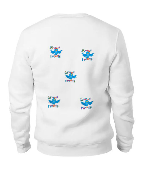 Заказать свитшот в Москве. Женский свитшот хлопковый Sweet tweets от meland - готовые дизайны и нанесение принтов.