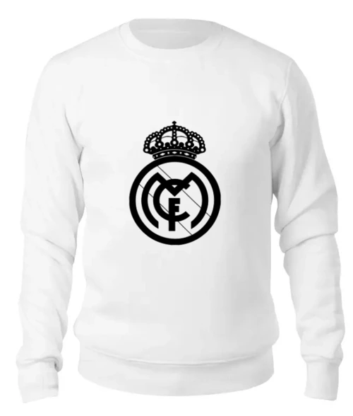Заказать свитшот в Москве. Женский свитшот хлопковый Real Madrid (Реал Мадрид)  от coolmag - готовые дизайны и нанесение принтов.