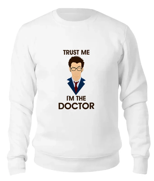 Заказать свитшот в Москве. Женский свитшот хлопковый Doctor Who  от cherdantcev - готовые дизайны и нанесение принтов.