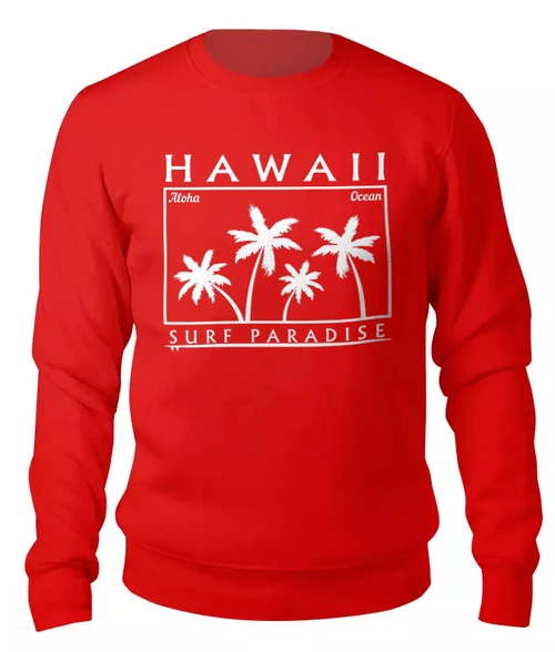 Заказать свитшот в Москве. Женский свитшот хлопковый HAWAII от balden - готовые дизайны и нанесение принтов.