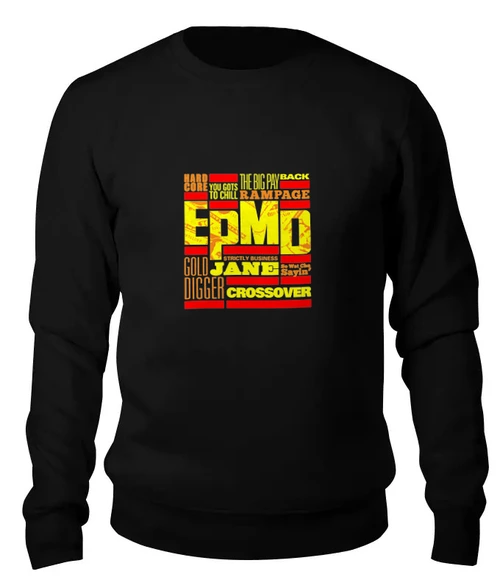 Заказать свитшот в Москве. Женский свитшот хлопковый EPMD (Rap) от coolmag - готовые дизайны и нанесение принтов.