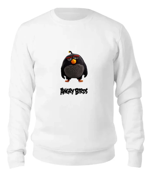 Заказать свитшот в Москве. Женский свитшот хлопковый Angry Birds от denis01001 - готовые дизайны и нанесение принтов.