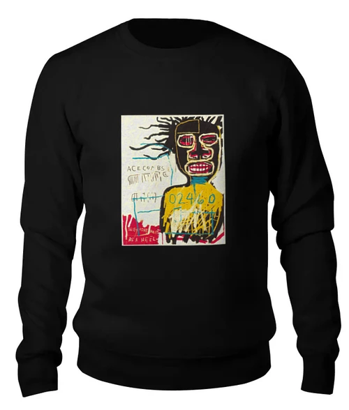 Заказать свитшот в Москве. Женский свитшот хлопковый Jean-Michel Basquiat от Just kidding - готовые дизайны и нанесение принтов.