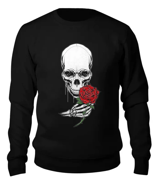 Заказать свитшот в Москве. Женский свитшот хлопковый ❖Skull&Rose❖ от balden - готовые дизайны и нанесение принтов.