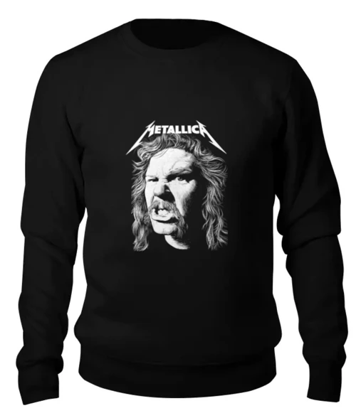 Заказать свитшот в Москве. Женский свитшот хлопковый Metallica от Leichenwagen - готовые дизайны и нанесение принтов.