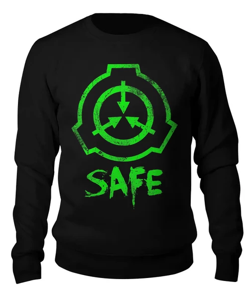 Заказать свитшот в Москве. Женский свитшот хлопковый SCP, Safe от geekbox - готовые дизайны и нанесение принтов.
