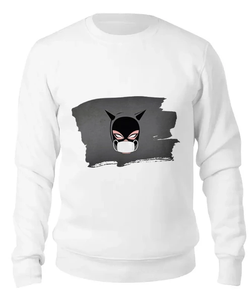 Заказать свитшот в Москве. Женский свитшот хлопковый Женщина-кошка (Коллекция: Герои носят маски) от GeekFox  - готовые дизайны и нанесение принтов.