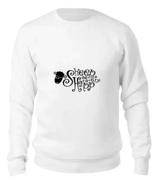 Заказать свитшот в Москве. Женский свитшот хлопковый Sign Sheep от Ugen - готовые дизайны и нанесение принтов.