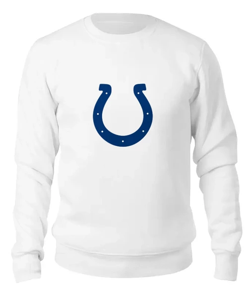 Заказать свитшот в Москве. Женский свитшот хлопковый Indianapolis Colts от dobryidesign - готовые дизайны и нанесение принтов.