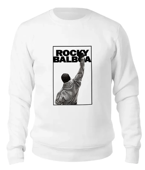 Заказать свитшот в Москве. Женский свитшот хлопковый Rocky Balboa от Leichenwagen - готовые дизайны и нанесение принтов.