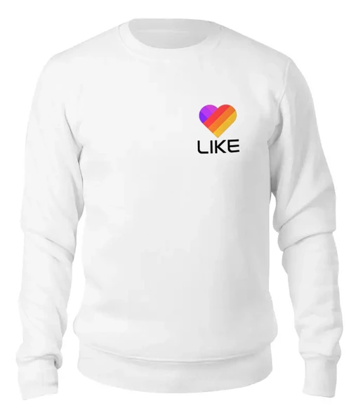 Заказать свитшот в Москве. Женский свитшот хлопковый Like  от DESIGNER   - готовые дизайны и нанесение принтов.
